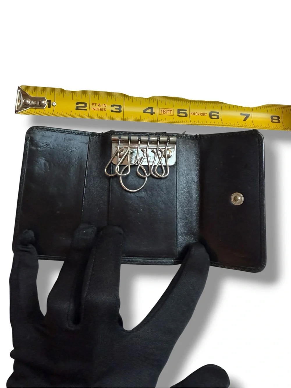 Gucci Black Leather Key & Card Holder